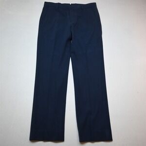 Bobby Jones 34x30 Blue Jersey Flat Front Straight Dress Mens Pants